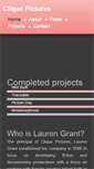 Mobile Screenshot of clique-pictures.com