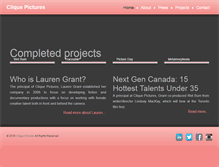Tablet Screenshot of clique-pictures.com